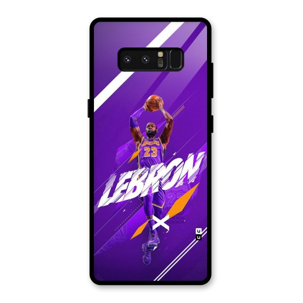 Basketball Star Glass Back Case for Galaxy Note 8