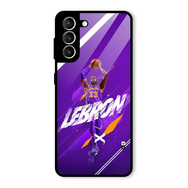 Basketball Star Glass Back Case for Galaxy S21 5G