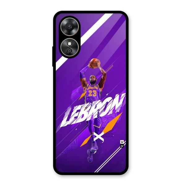 Basketball Star Glass Back Case for Oppo A17