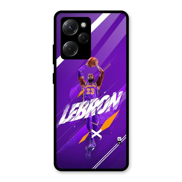 Basketball Star Glass Back Case for Poco X5 Pro