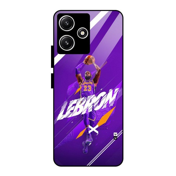 Basketball Star Glass Back Case for Redmi 12 5G