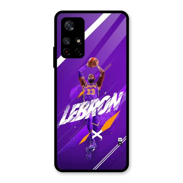 Basketball Star Glass Back Case for Redmi Note 11T 5G