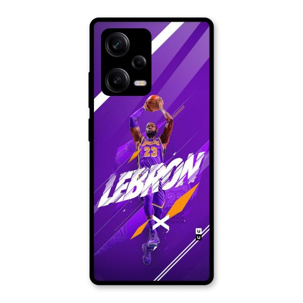 Basketball Star Glass Back Case for Redmi Note 12 Pro