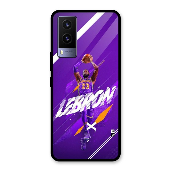 Basketball Star Glass Back Case for Vivo V21e 5G