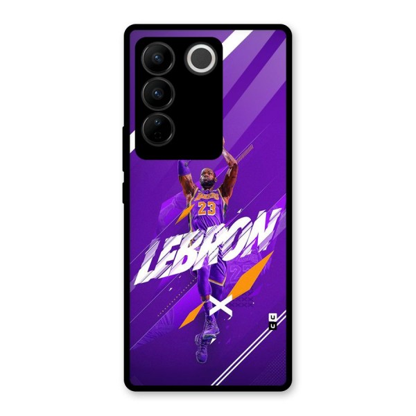 Basketball Star Glass Back Case for Vivo V27 Pro