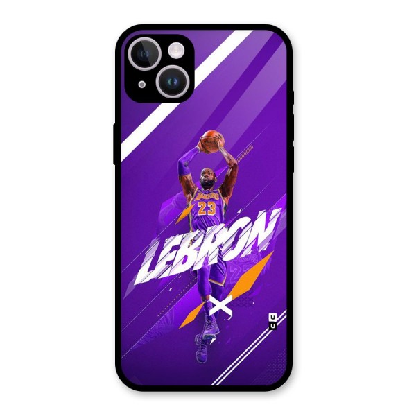 Basketball Star Glass Back Case for iPhone 14 Plus