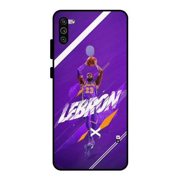 Basketball Star Metal Back Case for Galaxy M11