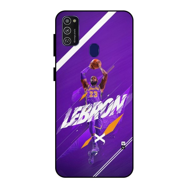 Basketball Star Metal Back Case for Galaxy M21