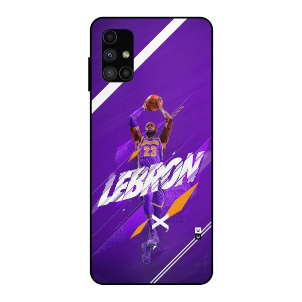 Basketball Star Metal Back Case for Galaxy M51