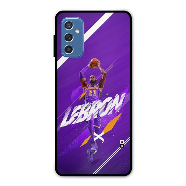 Basketball Star Metal Back Case for Galaxy M52 5G