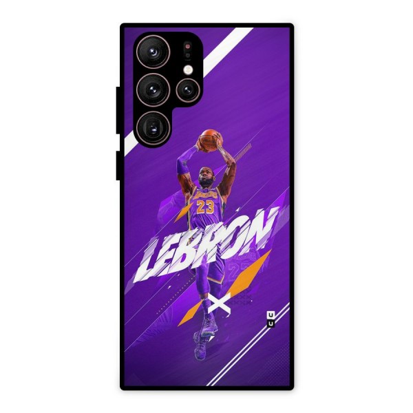 Basketball Star Metal Back Case for Galaxy S22 Ultra 5G