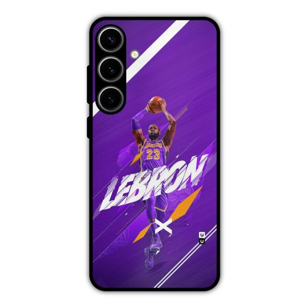 Basketball Star Metal Back Case for Galaxy S24 Plus