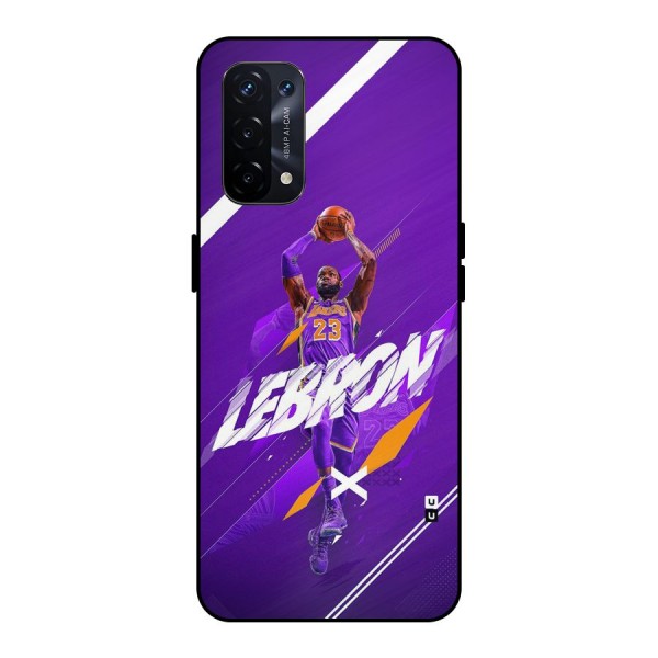 Basketball Star Metal Back Case for Oppo A74 5G