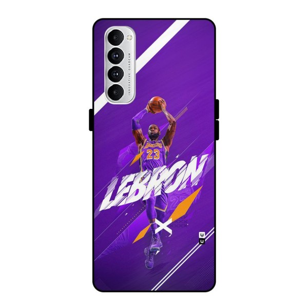 Basketball Star Metal Back Case for Oppo Reno4 Pro