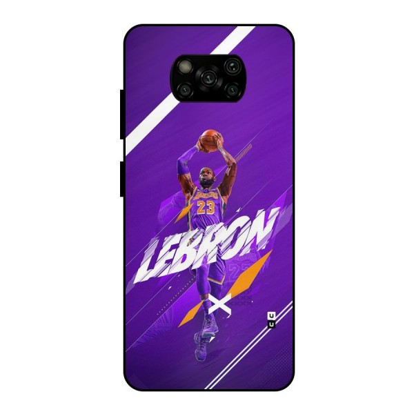 Basketball Star Metal Back Case for Poco X3