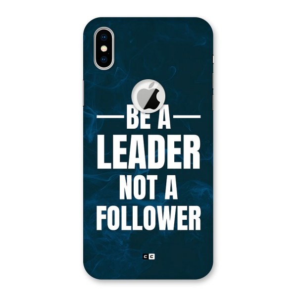 Be A Leader Back Case for iPhone X Logo Cut