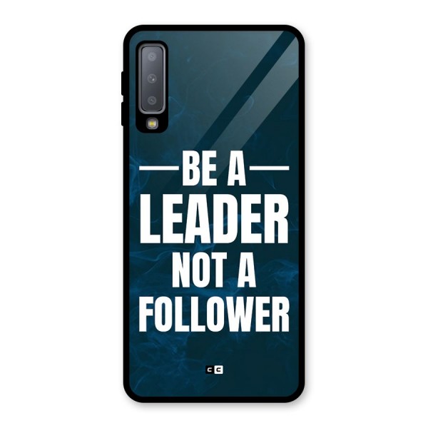 Be A Leader Glass Back Case for Galaxy A7 (2018)