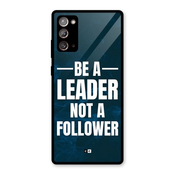 Be A Leader Glass Back Case for Galaxy Note 20