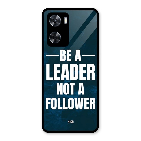 Be A Leader Glass Back Case for Oppo A57 2022