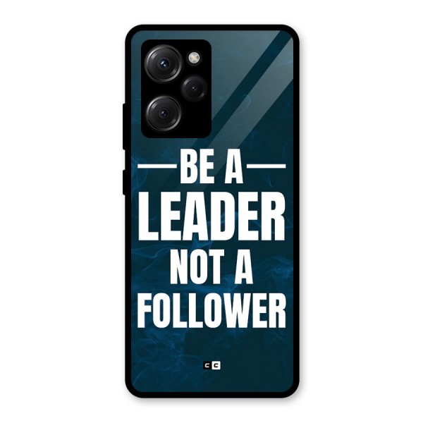 Be A Leader Glass Back Case for Poco X5 Pro