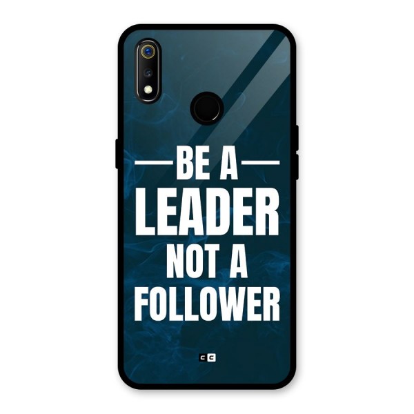 Be A Leader Glass Back Case for Realme 3