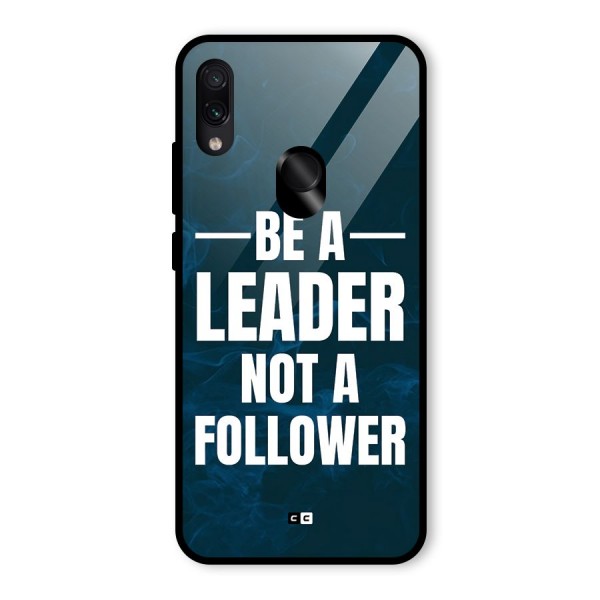 Be A Leader Glass Back Case for Redmi Note 7