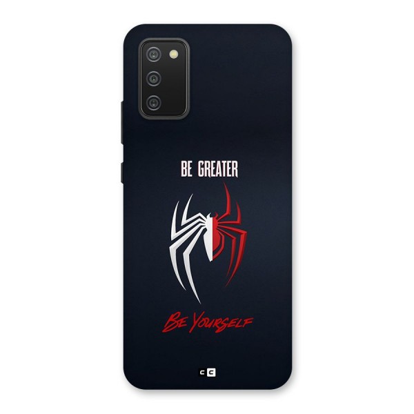 Be Greater Back Case for Galaxy F02s