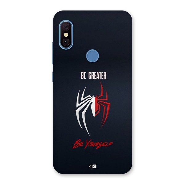 Be Greater Back Case for Redmi Note 6 Pro