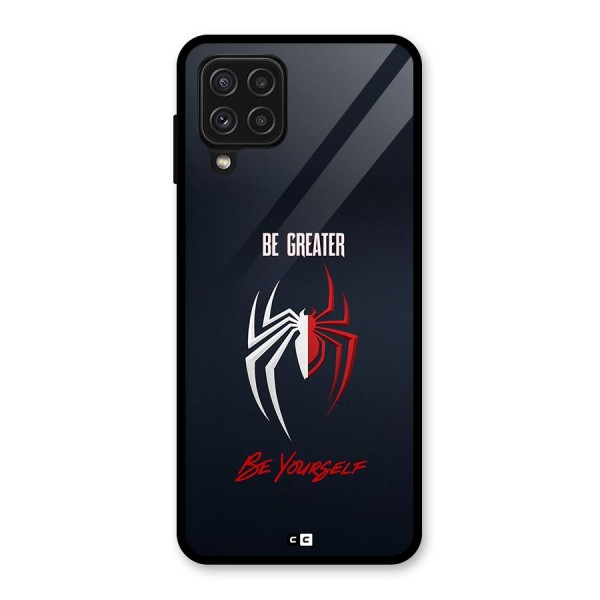 Be Greater Glass Back Case for Galaxy A22 4G