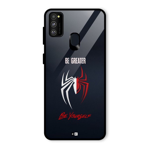 Be Greater Glass Back Case for Galaxy M21