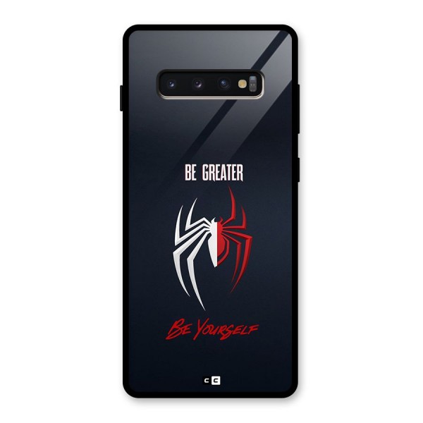 Be Greater Glass Back Case for Galaxy S10 Plus