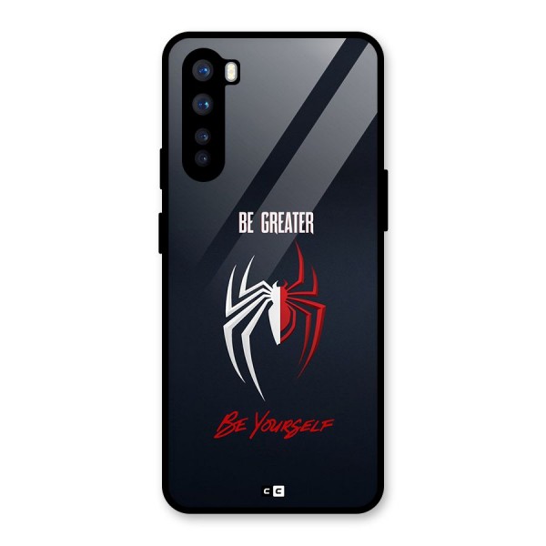 Be Greater Glass Back Case for OnePlus Nord