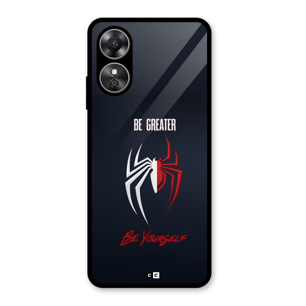 Be Greater Glass Back Case for Oppo A17