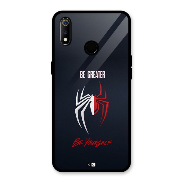 Be Greater Glass Back Case for Realme 3i