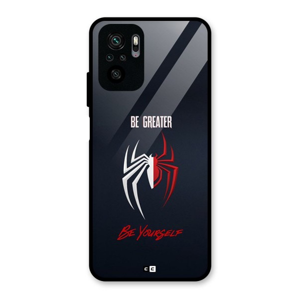 Be Greater Glass Back Case for Redmi Note 10