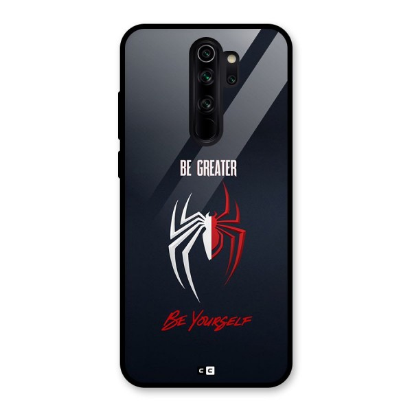 Be Greater Glass Back Case for Redmi Note 8 Pro