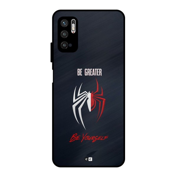 Be Greater Metal Back Case for Poco M3 Pro 5G