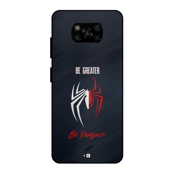 Be Greater Metal Back Case for Poco X3