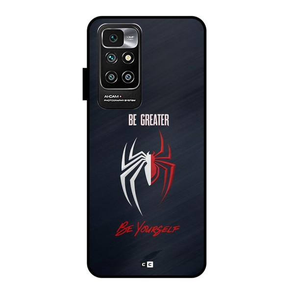 Be Greater Metal Back Case for Redmi 10 Prime