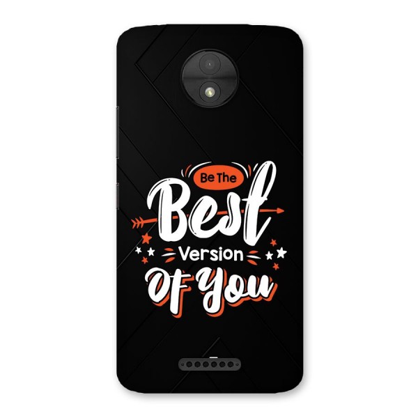 Be The Best Back Case for Moto C