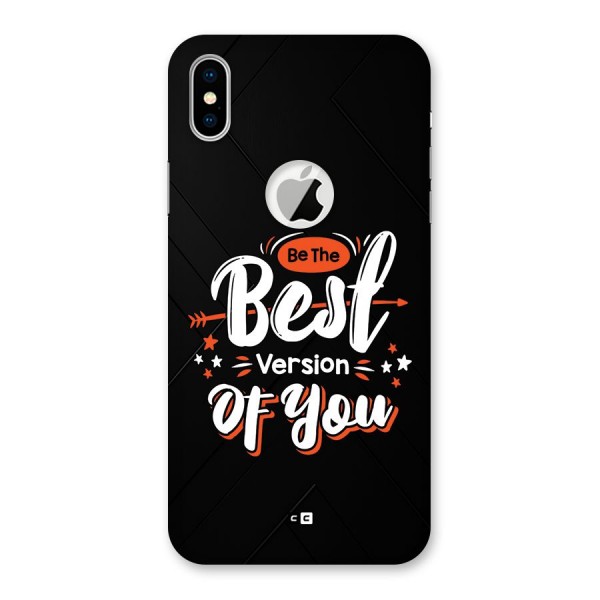 Be The Best Back Case for iPhone XS Logo Cut