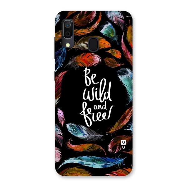 Be Wild and Free Back Case for Galaxy A20