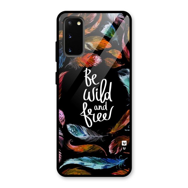 Be Wild and Free Glass Back Case for Galaxy S20