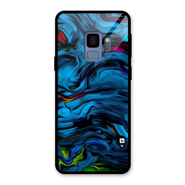 Beautiful Abstract Design Art Glass Back Case for Galaxy S9