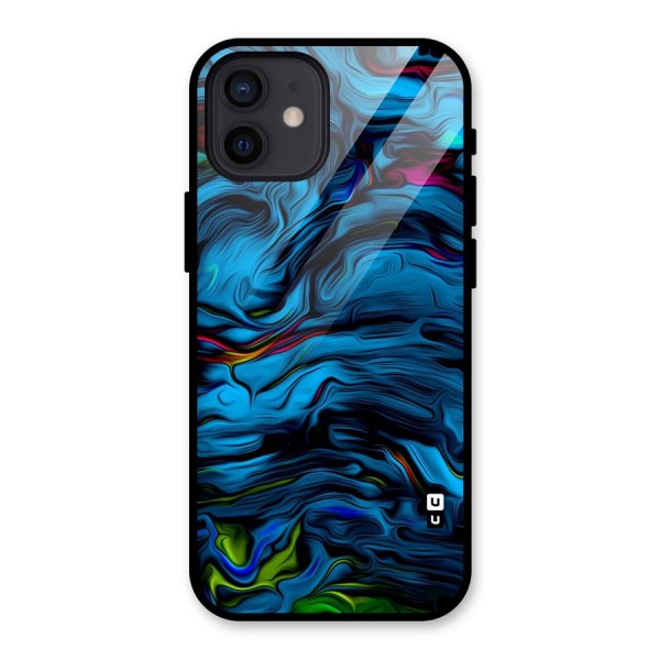 Beautiful Abstract Design Art Glass Back Case for iPhone 12