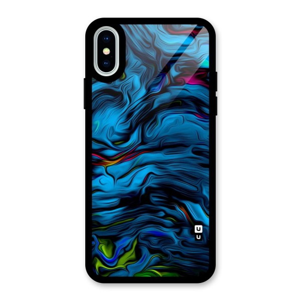 Beautiful Abstract Design Art Glass Back Case for iPhone X