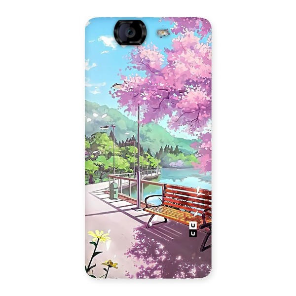 Beautiful Cherry Blossom Landscape Back Case for Canvas Knight A350