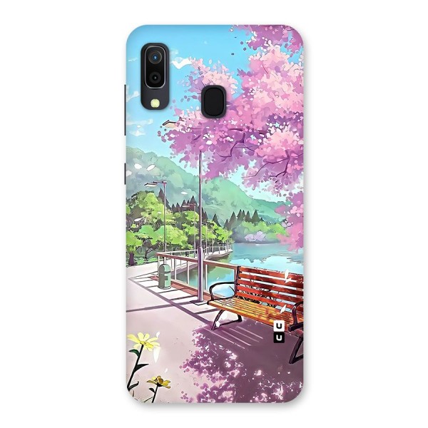 Beautiful Cherry Blossom Landscape Back Case for Galaxy A20