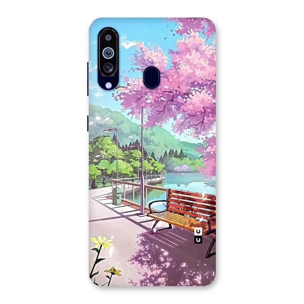 Beautiful Cherry Blossom Landscape Back Case for Galaxy A60