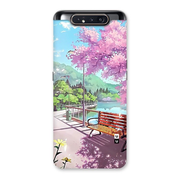 Beautiful Cherry Blossom Landscape Back Case for Galaxy A80